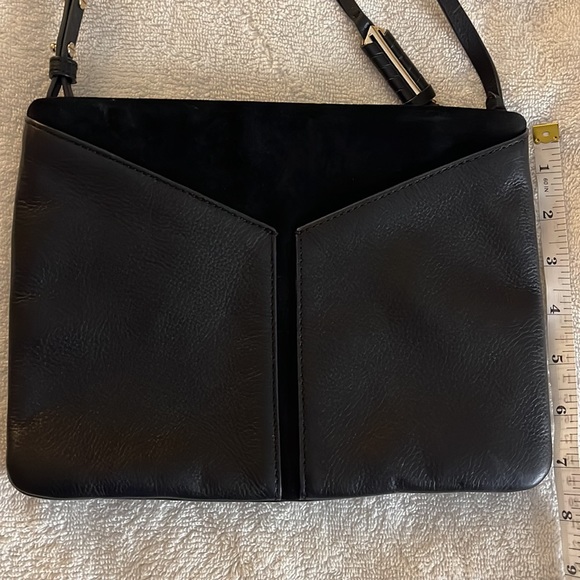 Stella & Dot- Covet- Genuine Leather/suede crossbody-black - Picture 9 of 9